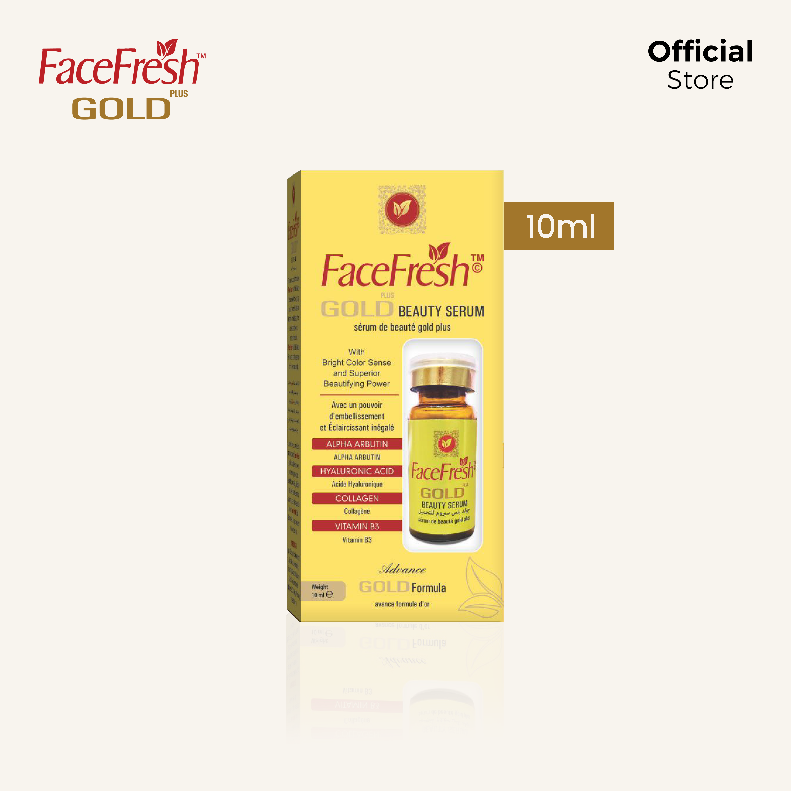 Face Fresh Gold Plus Beauty Serum 10ml - Image 7