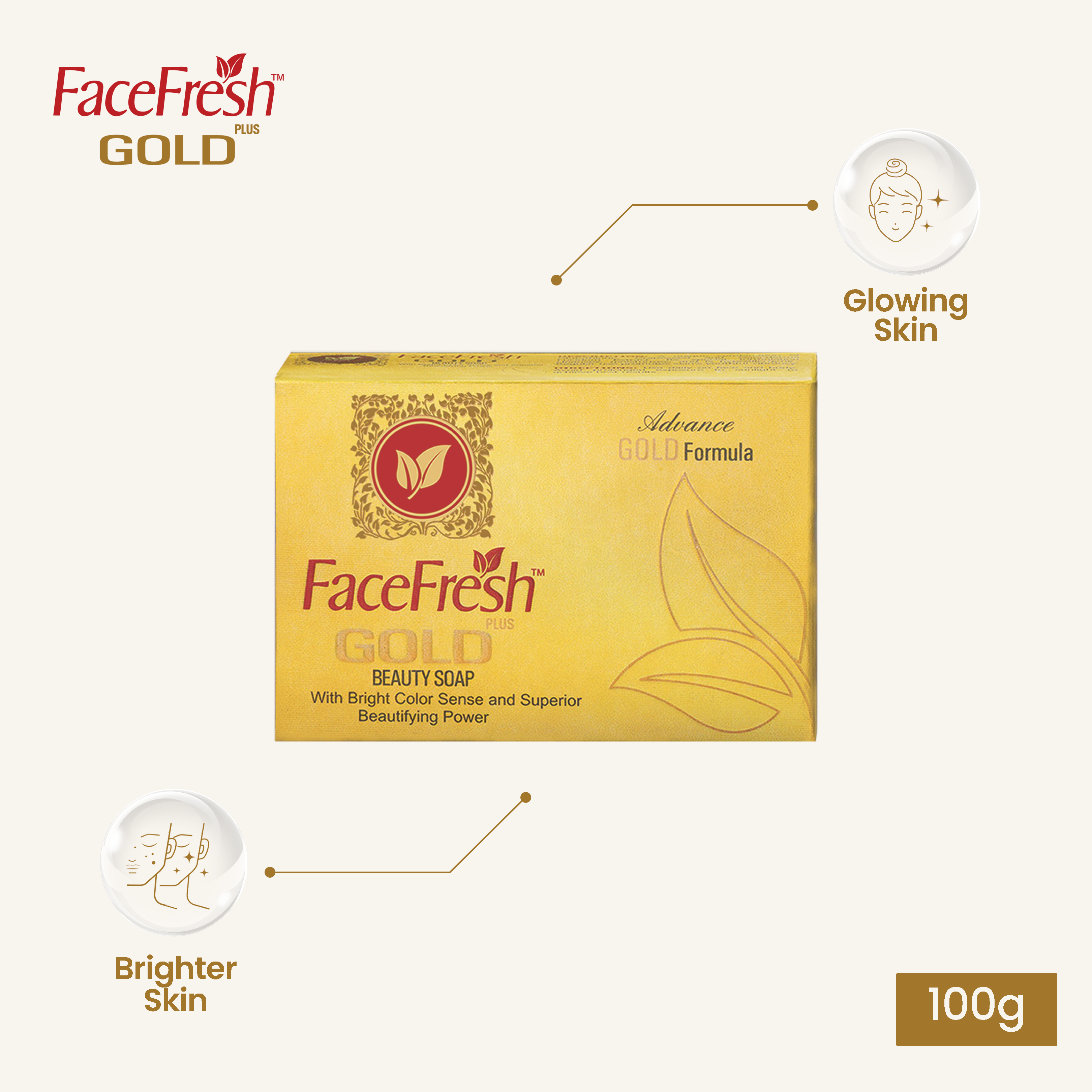 Face Fresh Gold Plus Beauty Soap 100g
