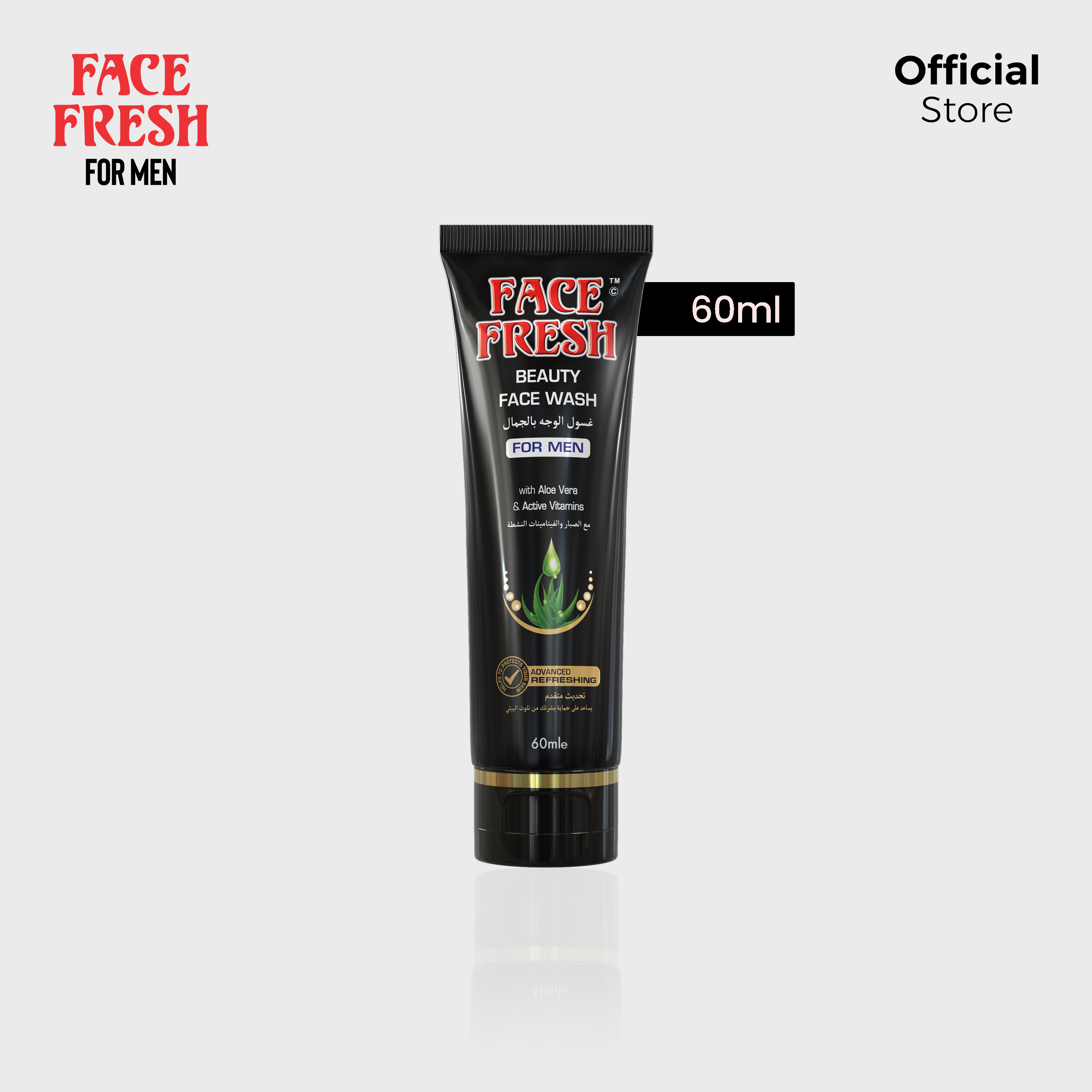 Face Fresh Beauty Face Wash for Men 60ml - Image 4