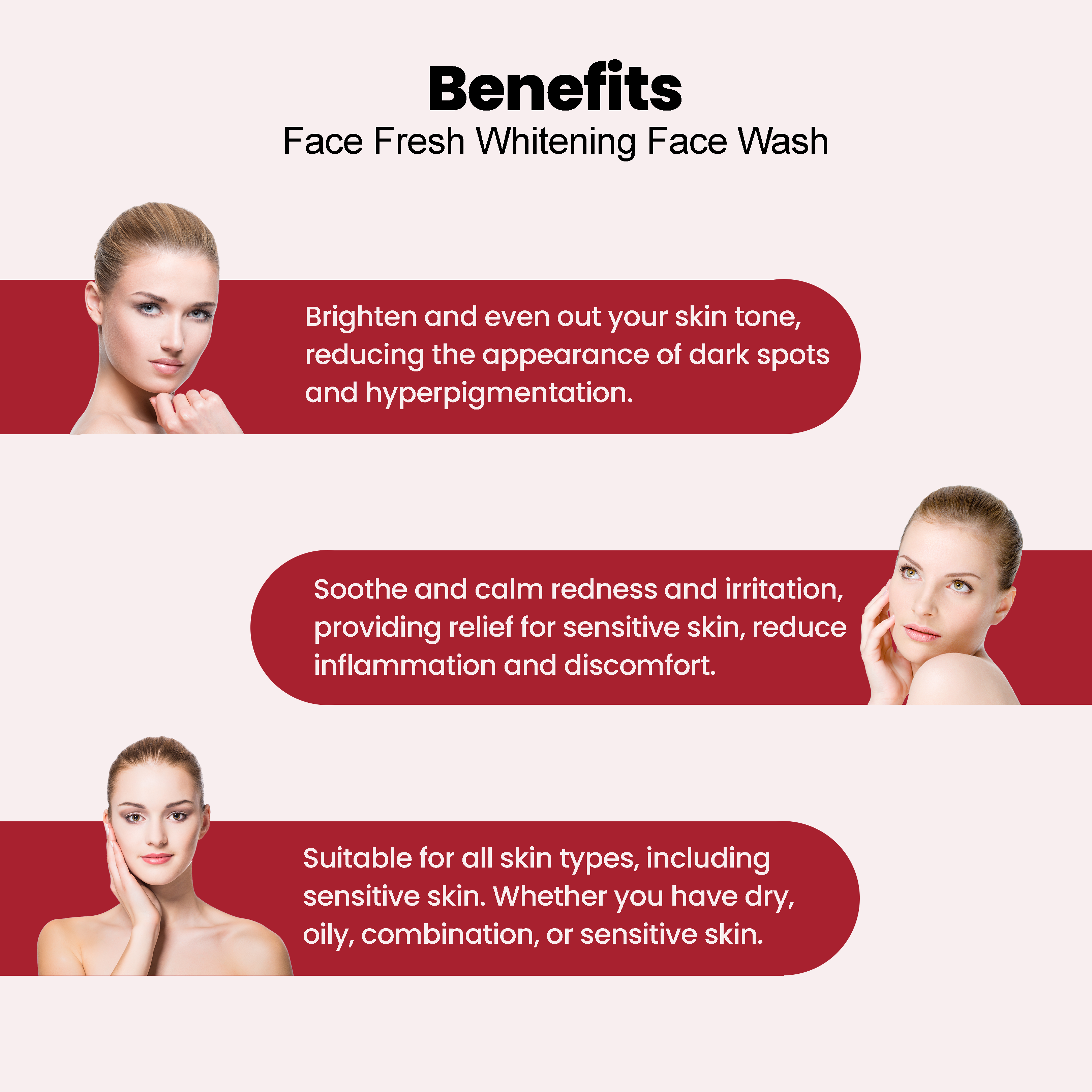 Face Fresh Whitening Face Wash 60ml - Image 6