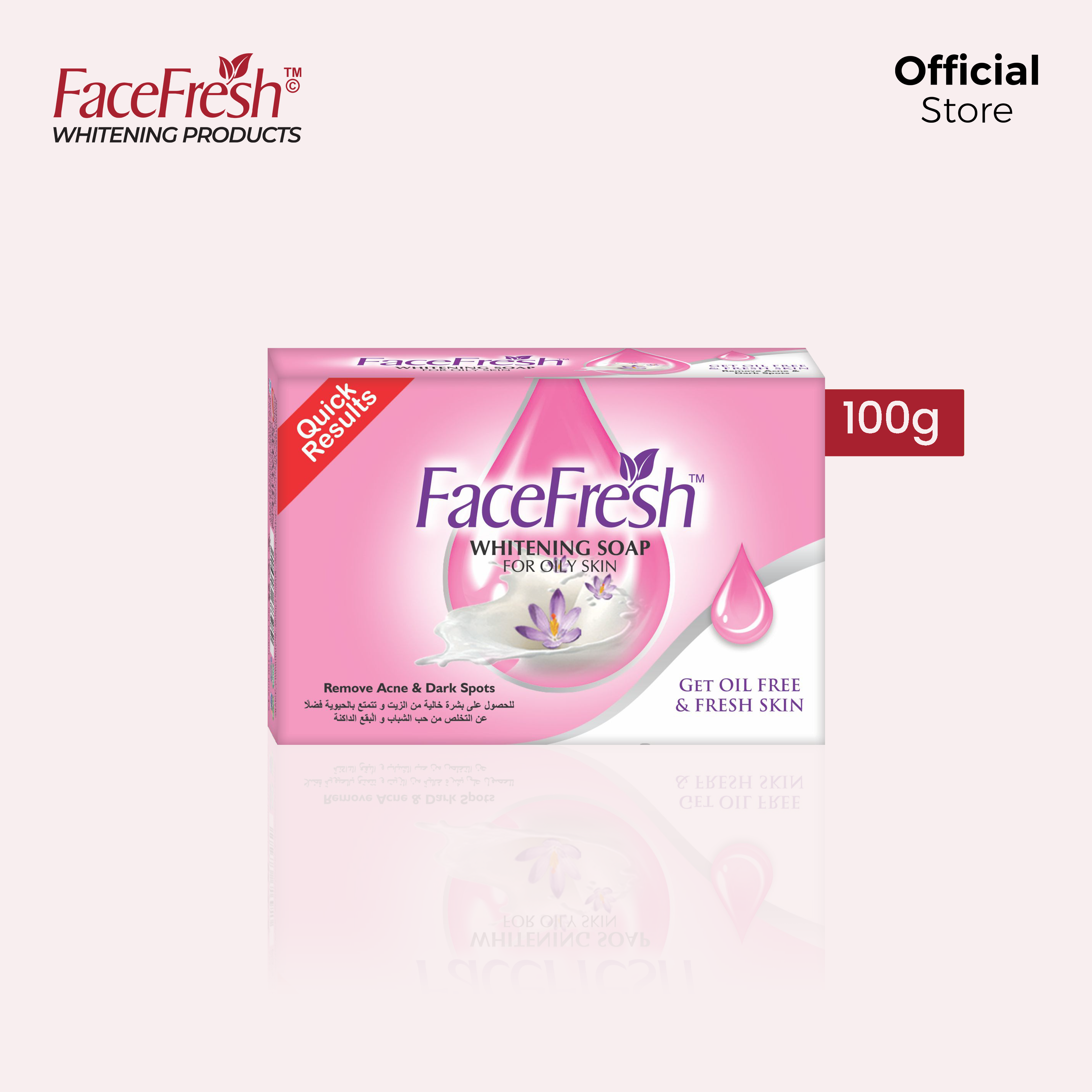 Face Fresh Whitening Soap Oily Skin 100g - Image 4