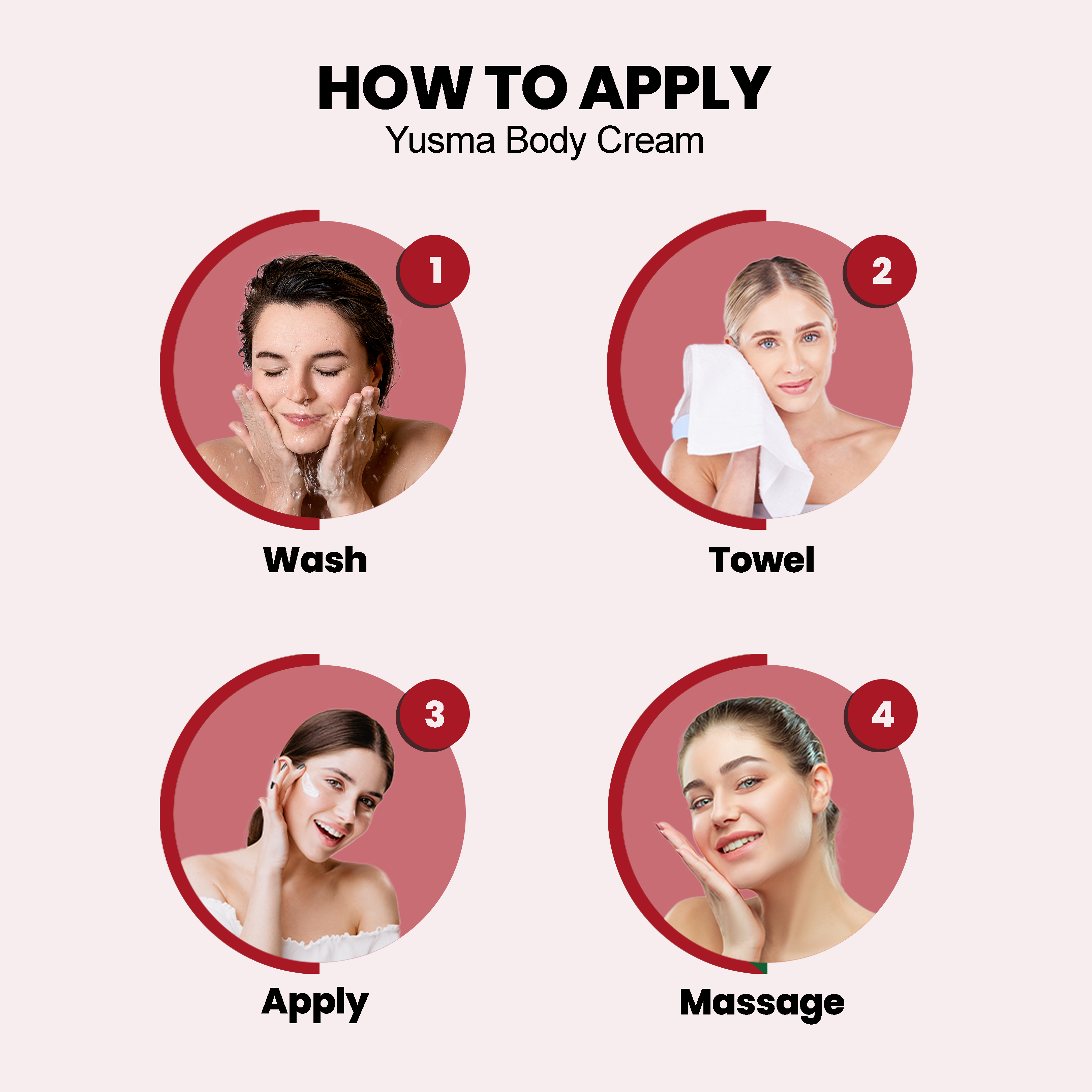 Yusma Body Whitening & Moisturizing Cream 225g - Image 5