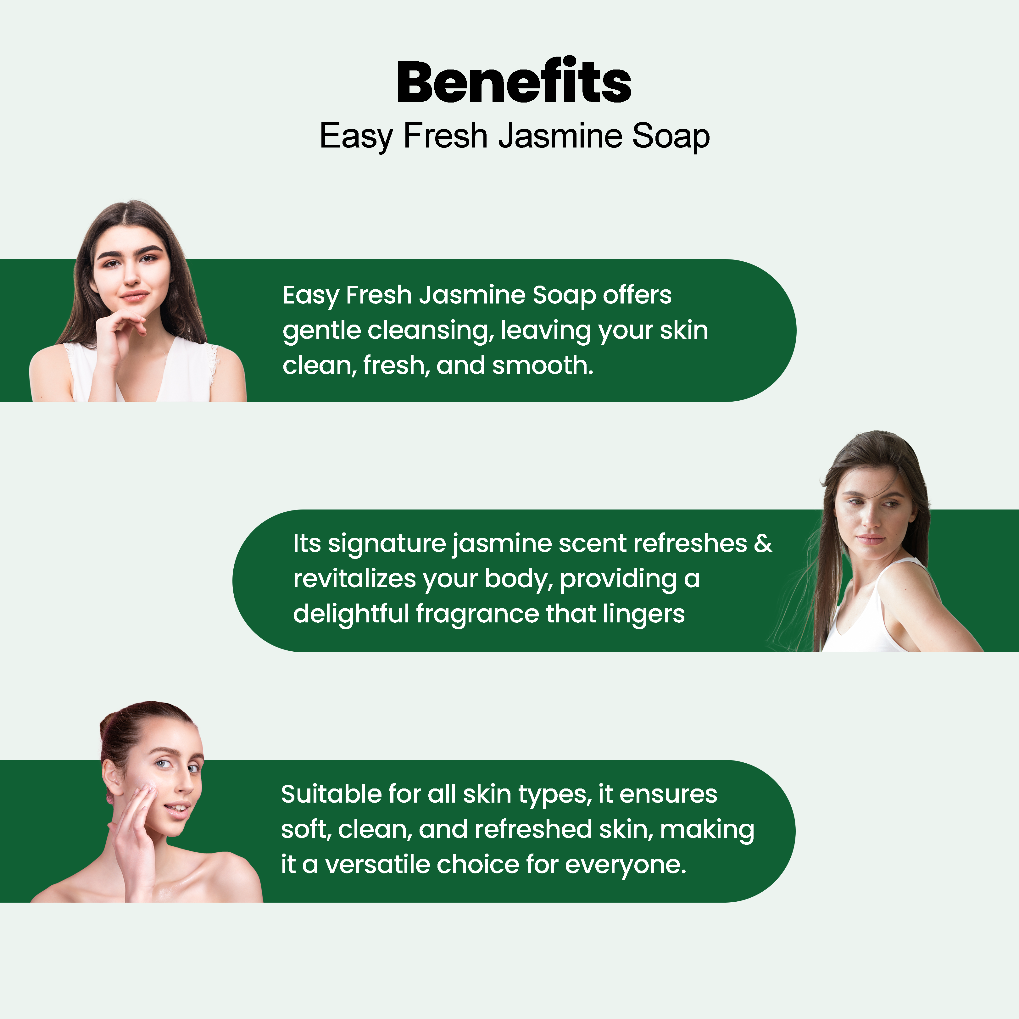 Easy Fresh Jasmine Soap 150g - Image 6