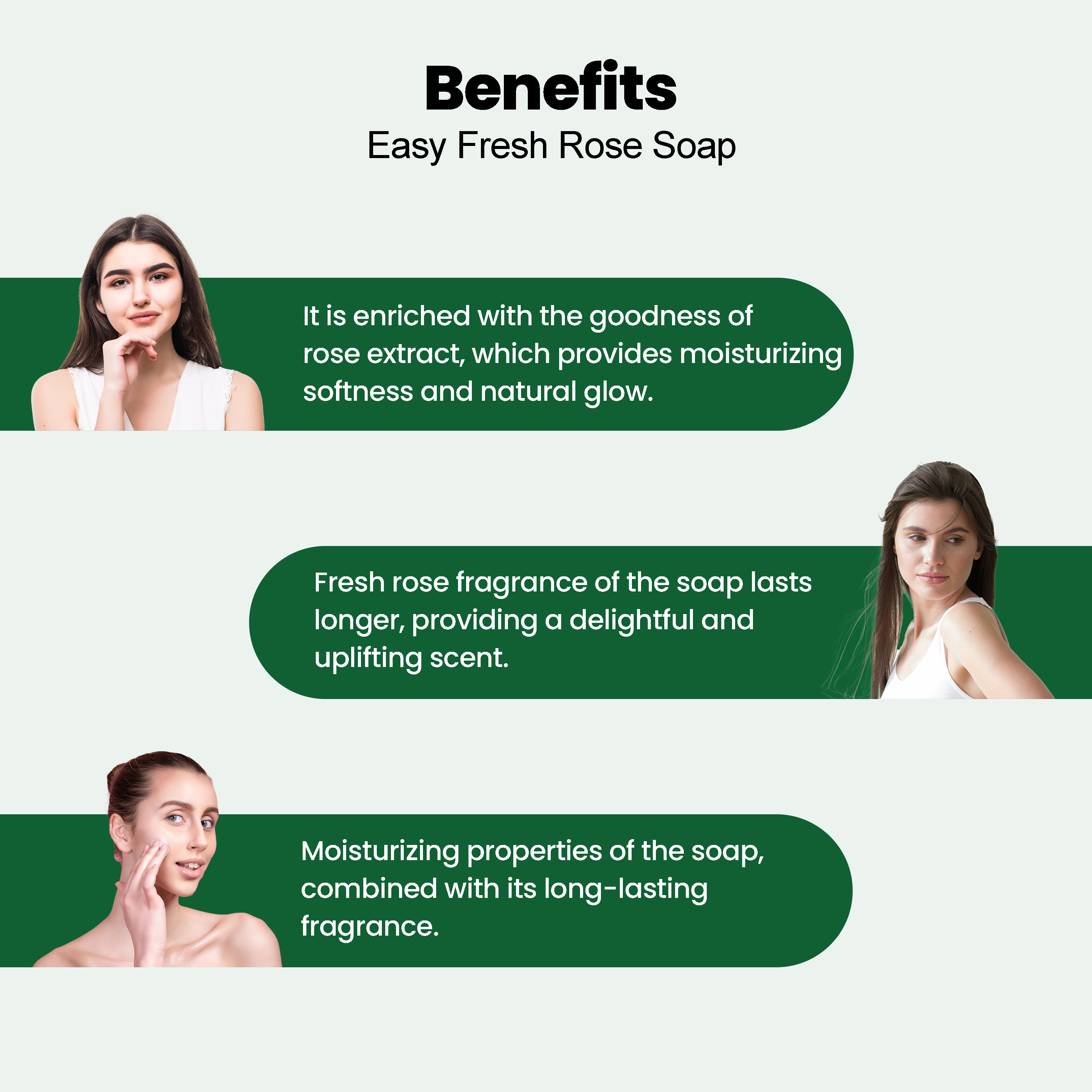 Easy Fresh Rose Soap 150g - Image 6