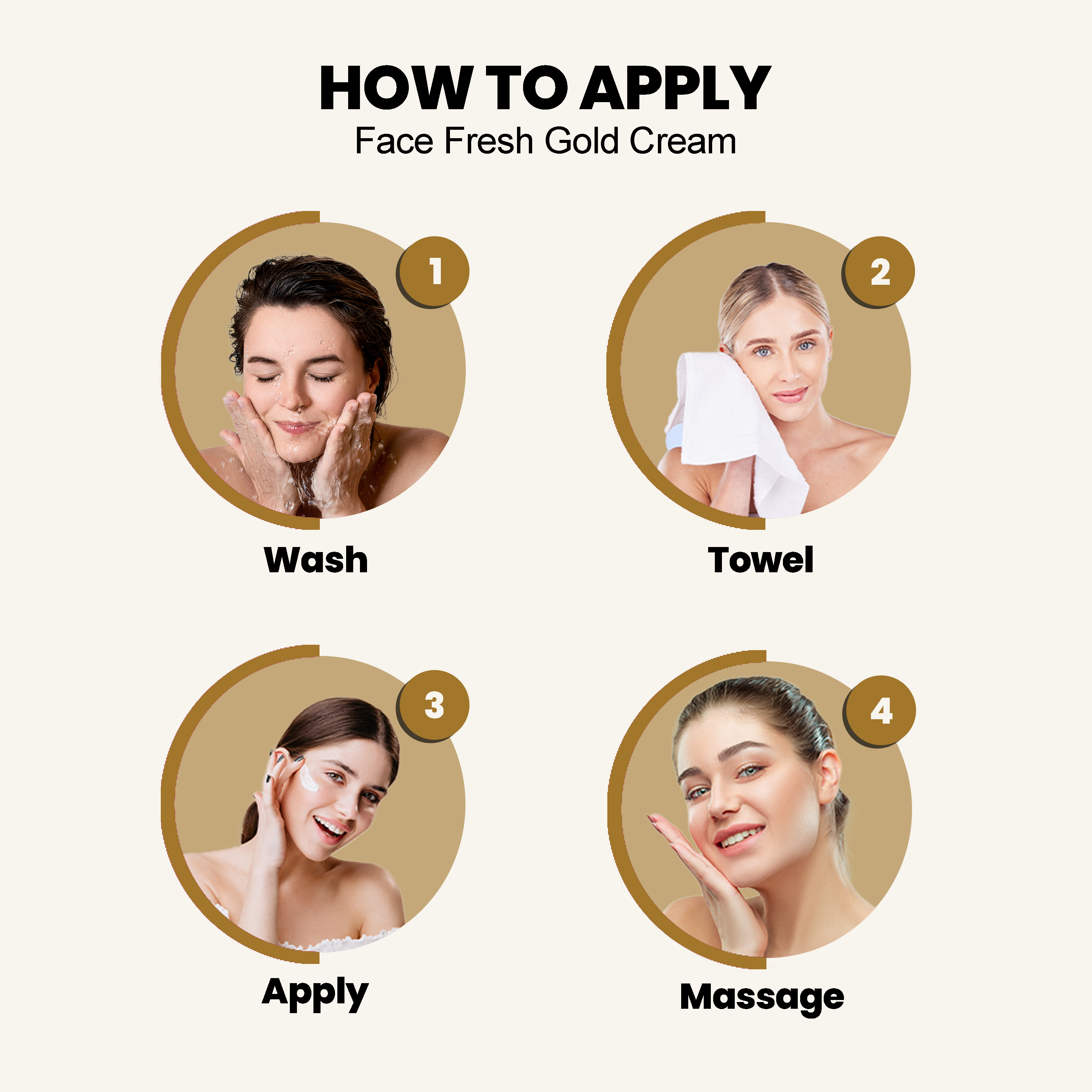 Face Fresh Gold Plus Beauty 4 In 1 Pack 23g + 30g + 3ml - Image 5