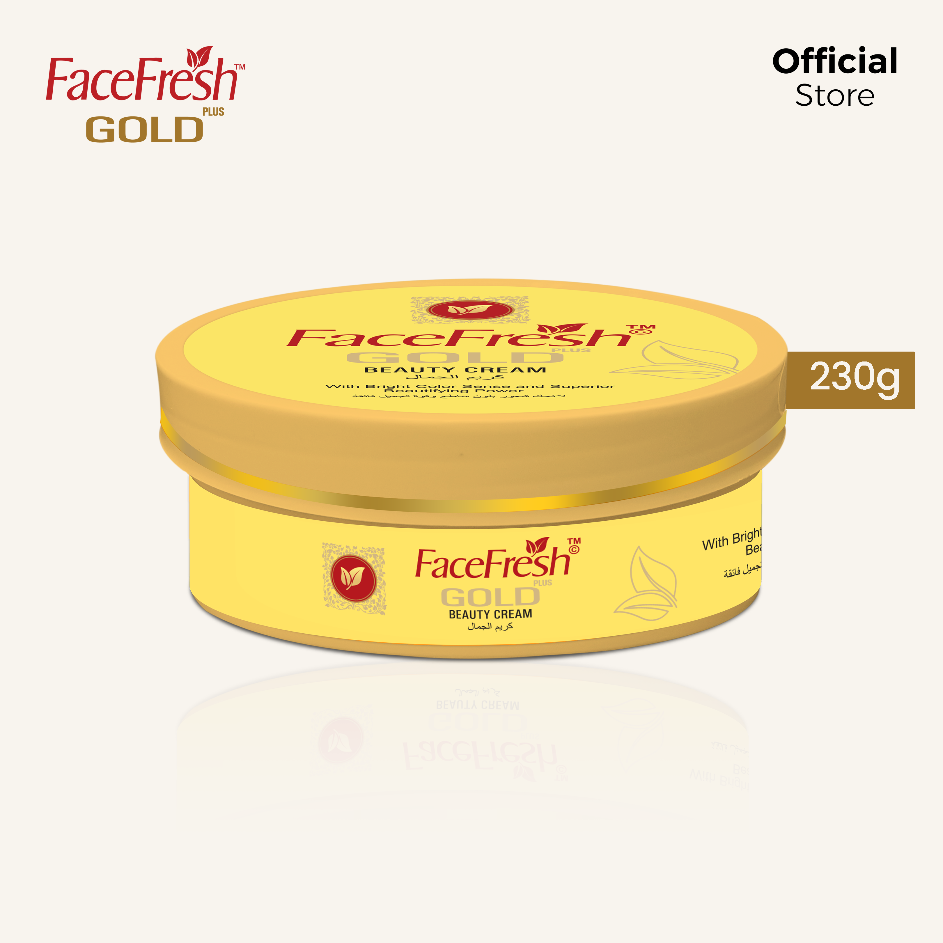 Face Fresh Gold Plus Beauty Cream Jar 230g - Image 4