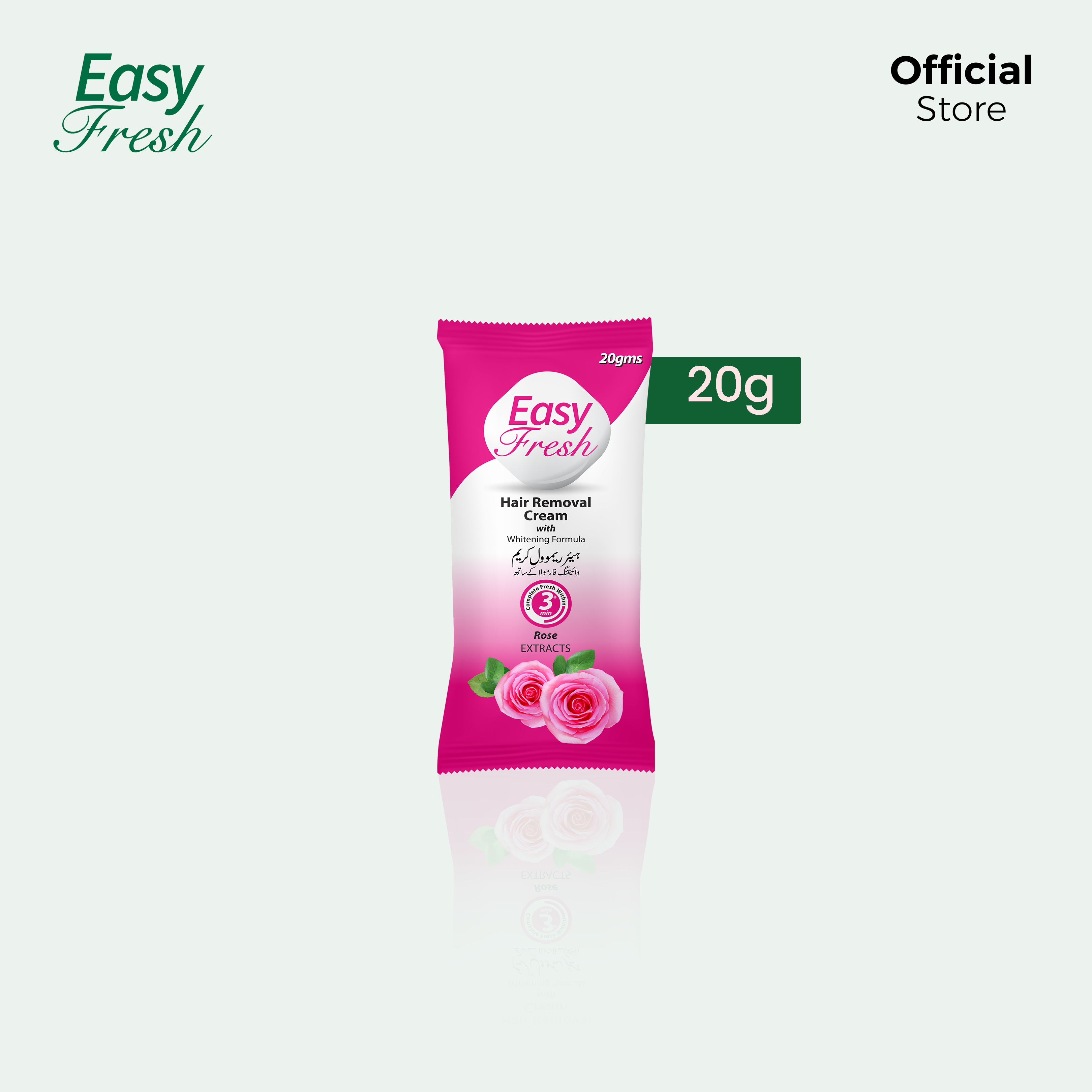 Easy Fresh Hair Removal Cream Rose Sachet 20g - Image 4