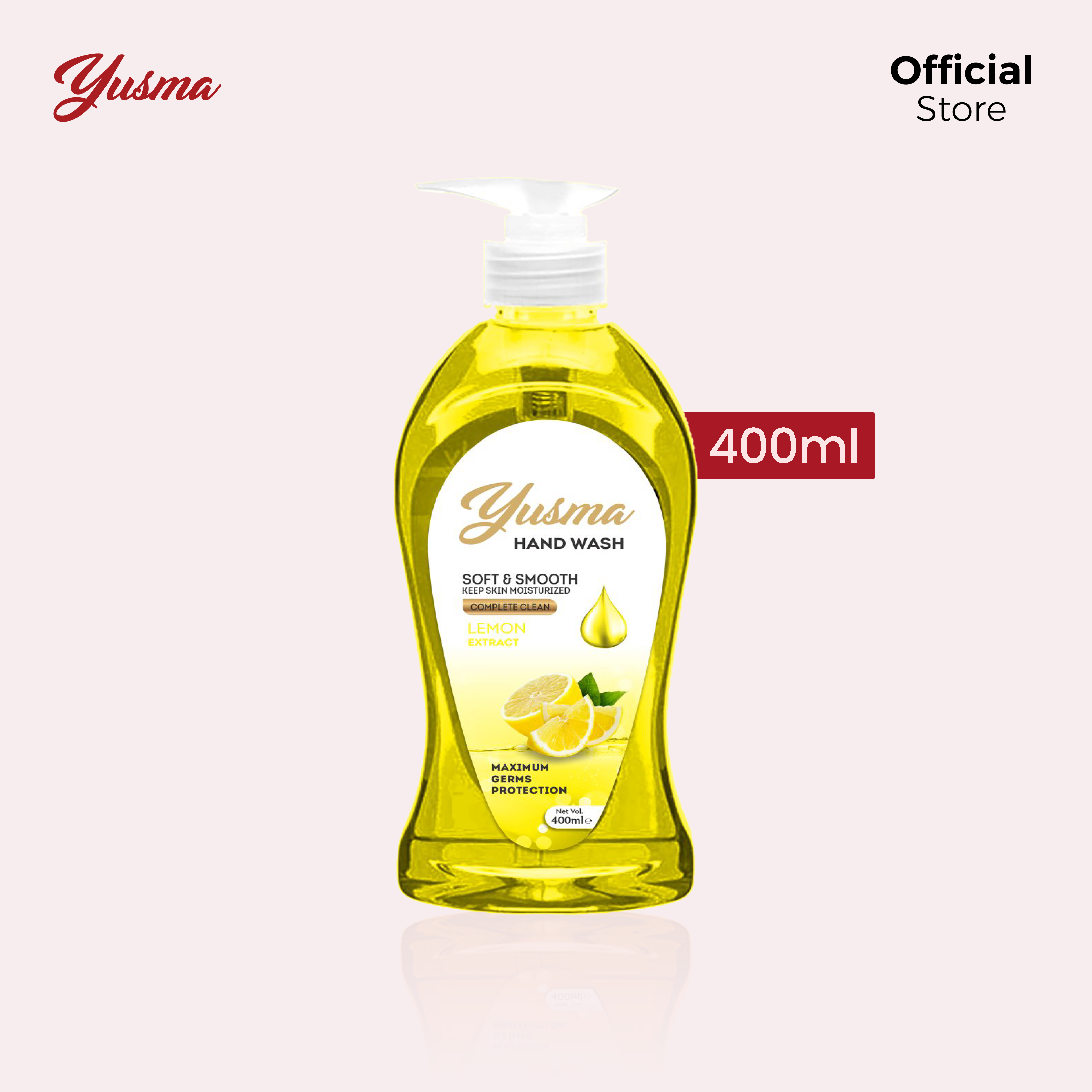 Yusma Hand Wash Lemon Extract 400ml - Image 4