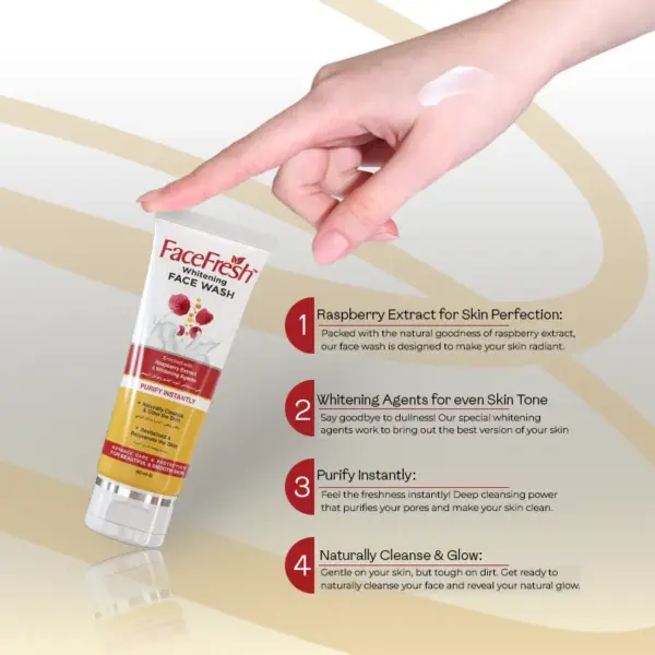 Face Fresh Whitening Face Wash 60ml 3