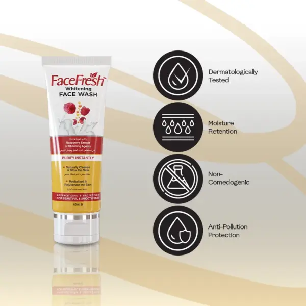 Face Fresh Whitening Face Wash 60ml 4