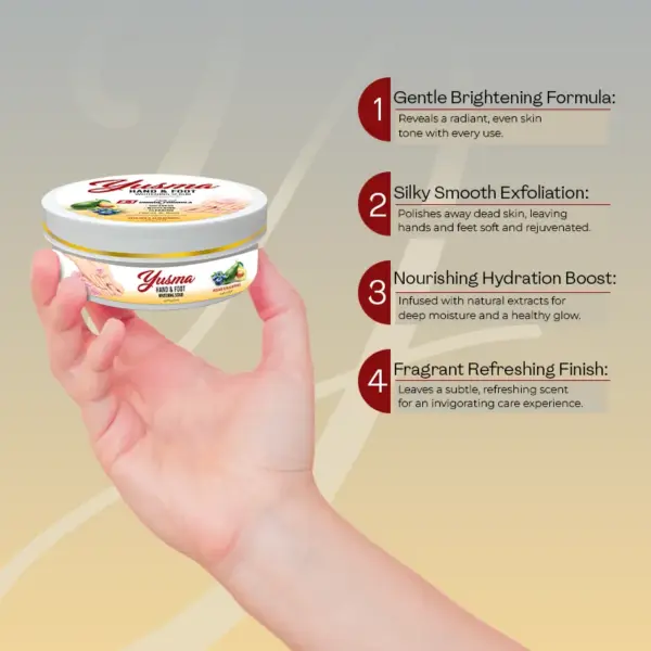 Yusma Hand and Foot Whitening Scrub 225g 3